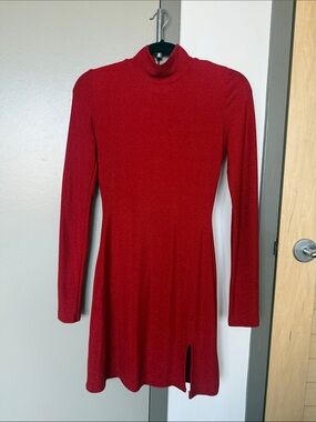 Reformation Hermia Knit Dress Red - Size S